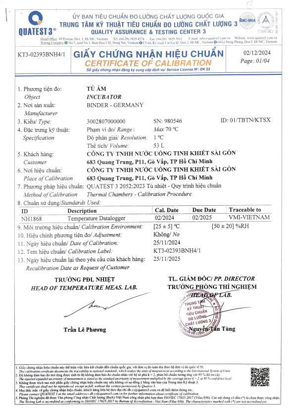 Hiệu chuẩn kiểm định
